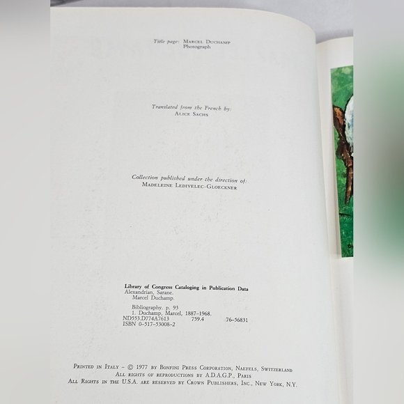 Marcel Duchamp 1977 HCDJ Book by Alexandrian Q.L.P. Art Series Paintings Nude - Picture 10 of 16